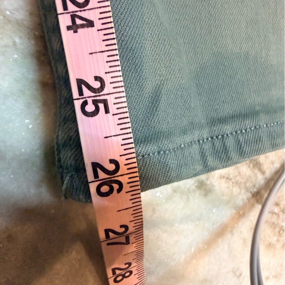 Arizona Jean Co. | Highest-Rise Vintage Straight Jeans | Size 7 Teal/Sage Green - Picture 10 of 11